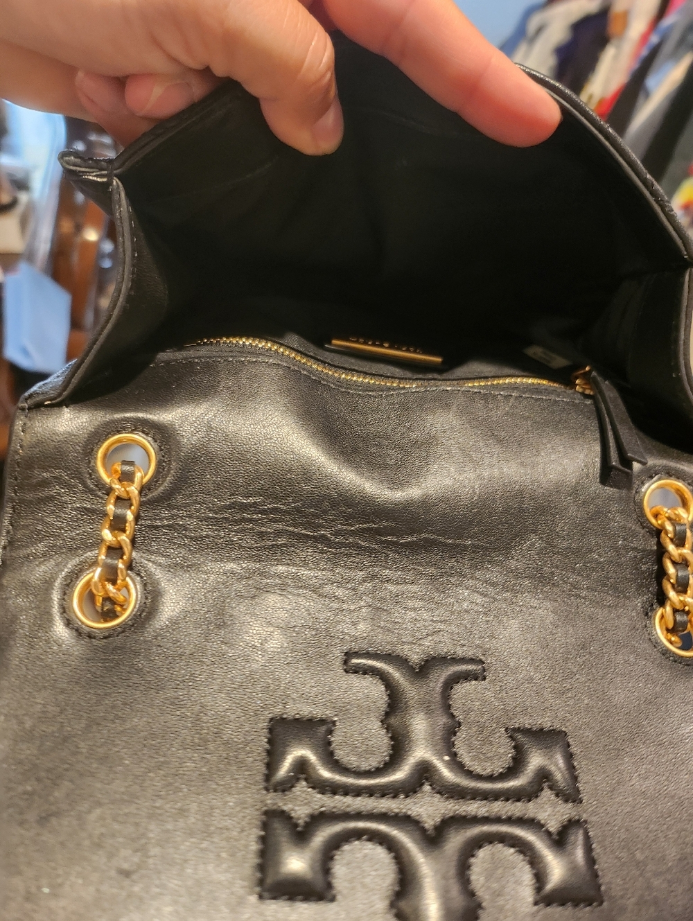 Tory Burch Farida Fleming Charm convertible shoulder/Crossbody bag - Picture 7 of 9